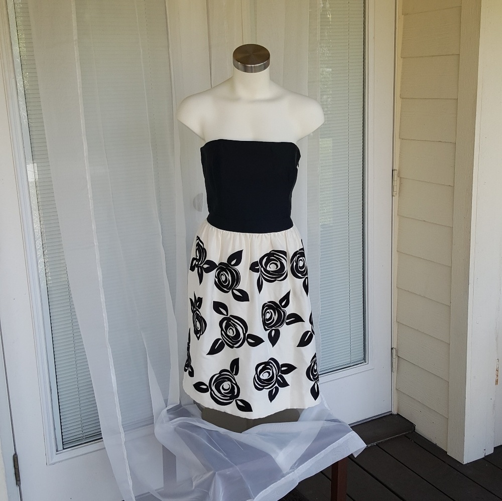White House WHBM Strapless  Evening Dress